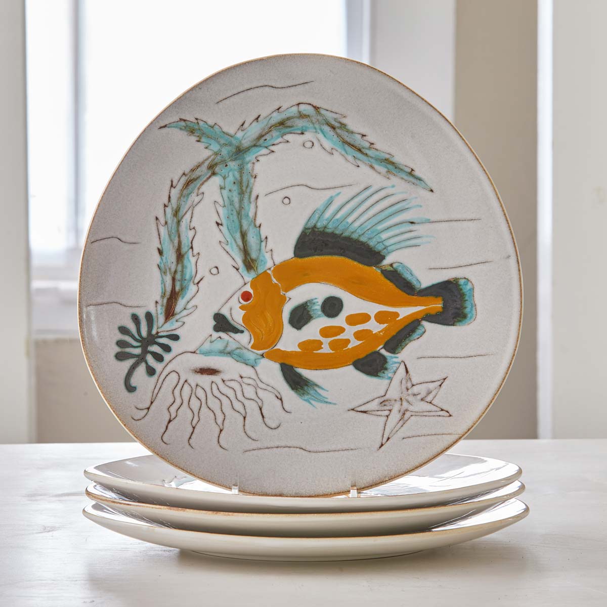 VINTAGE FRENCH FISH PLATES
