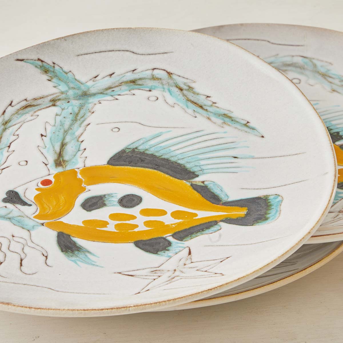 VINTAGE FRENCH FISH PLATES