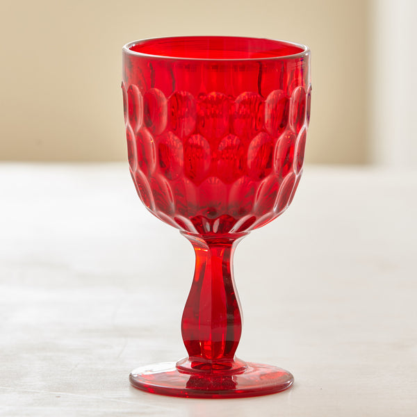VINTAGE RED FENTON GOBLET