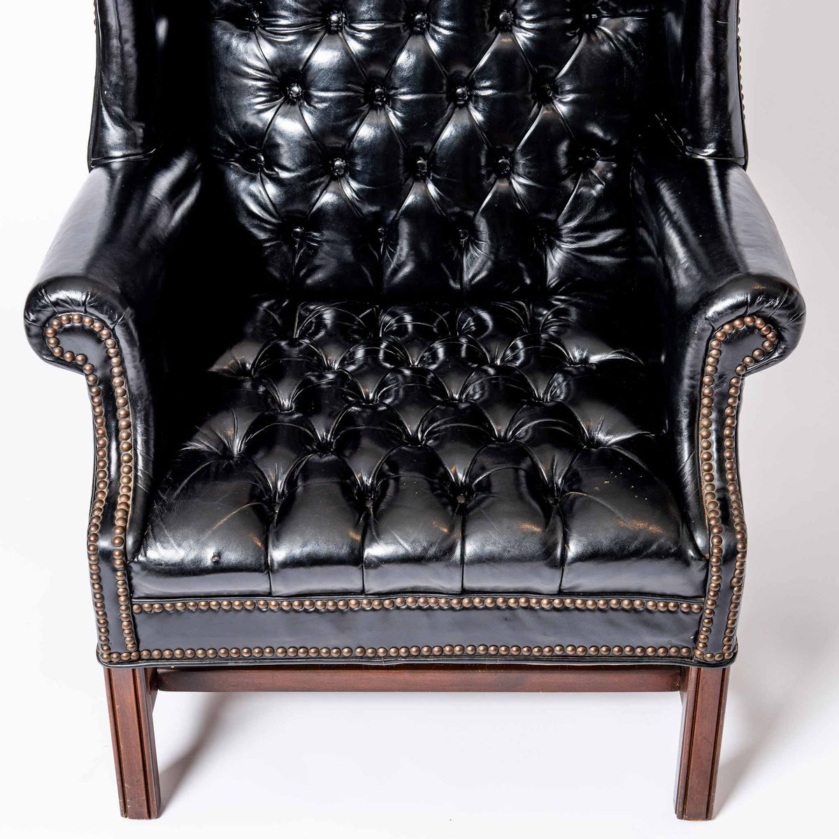 Black Leather Armchair S2 F2