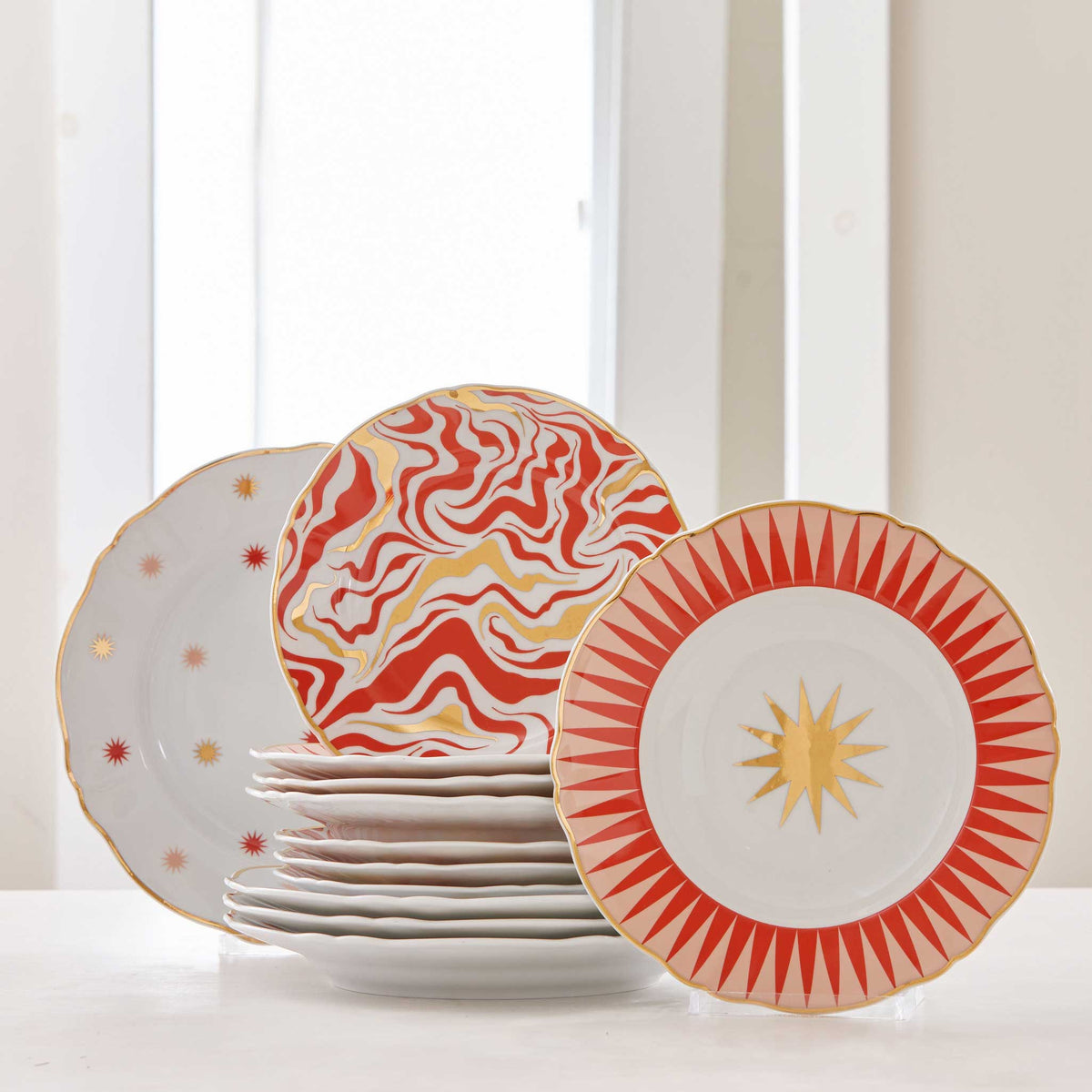 BITOSSI PATTERN-PLAY DINNER PLATES