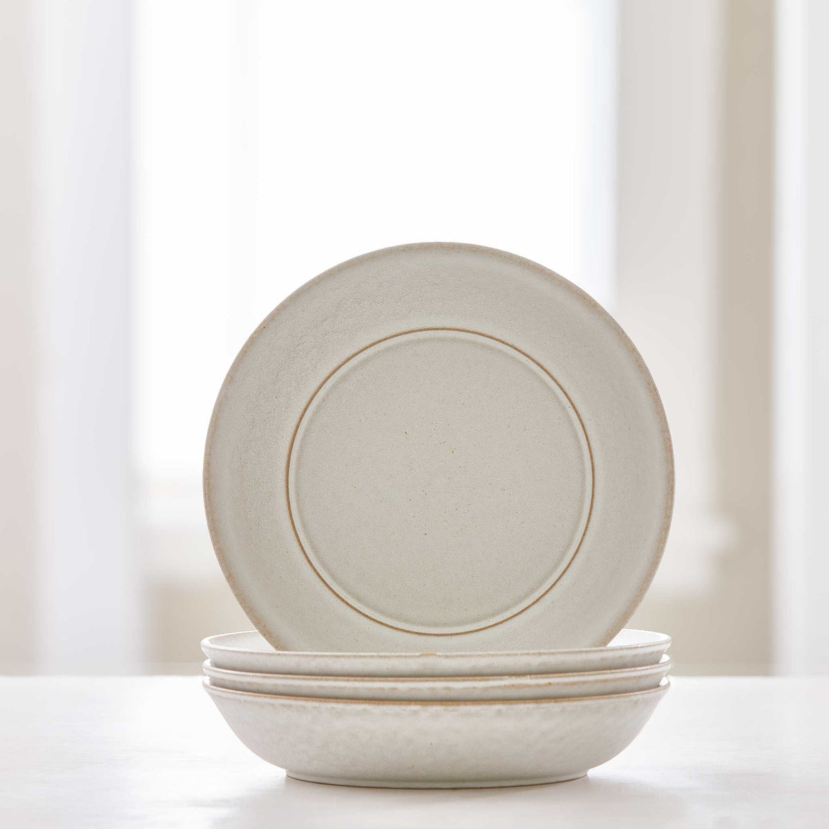 STONEWARE PASTA BOWLS-SET OF 4