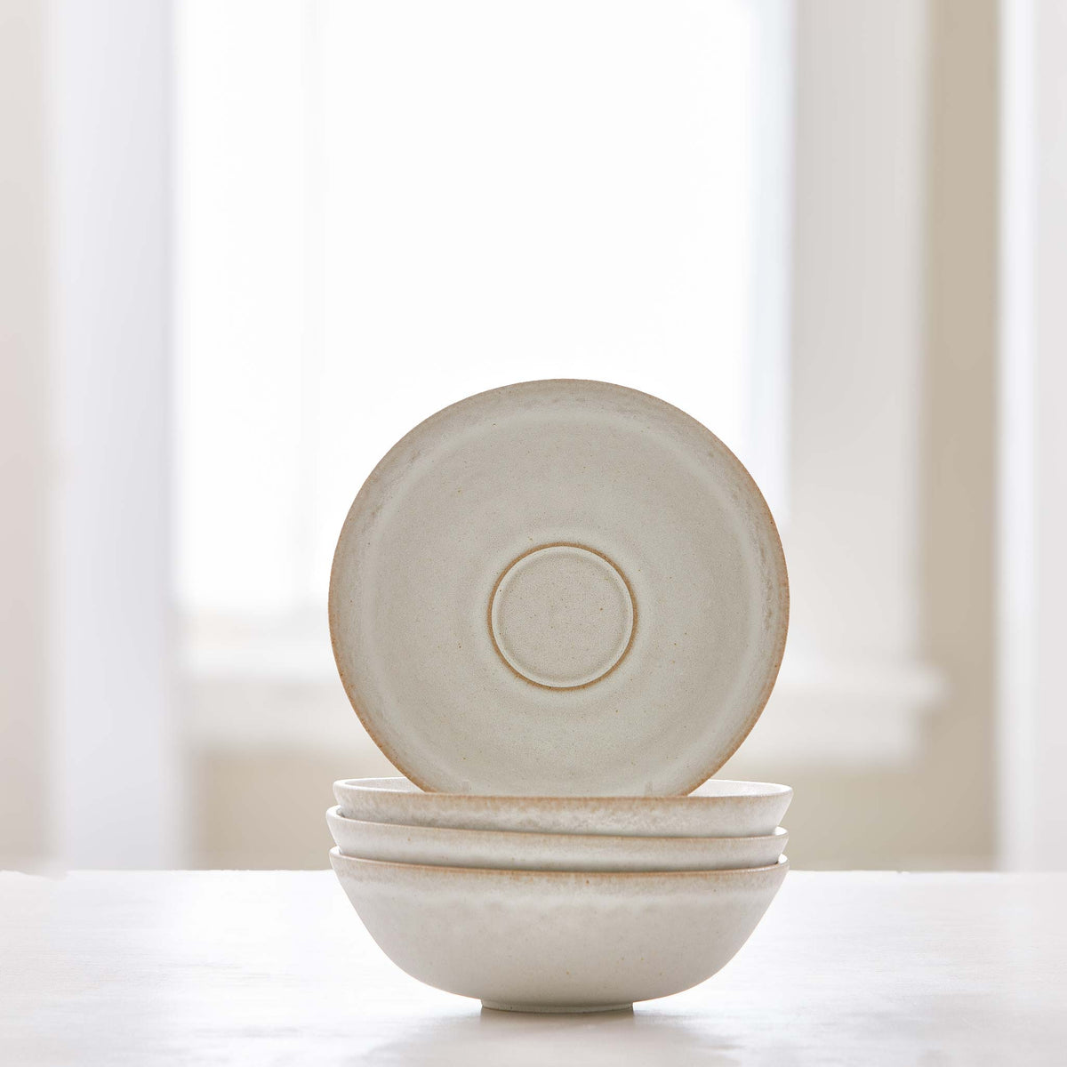 STONEWARE SMALL BOWLS-SET of 4