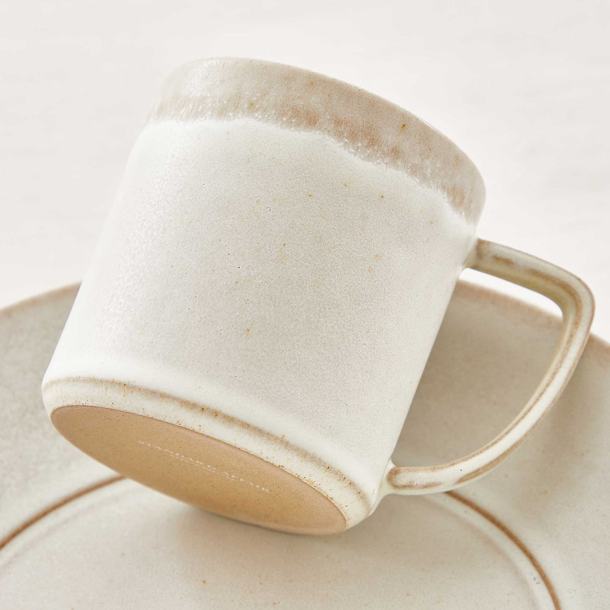 STONEWARE MUGS-SET of 4