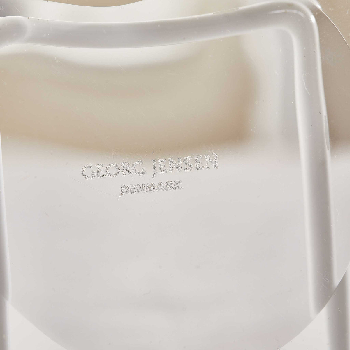 GEORG JENSEN CAVIAR DISH AND SPOONS