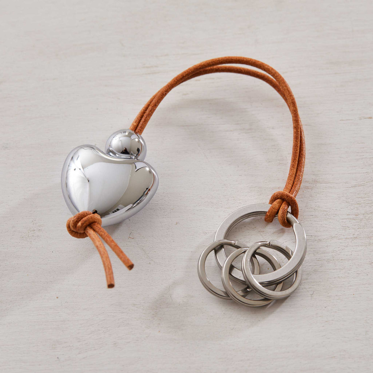 GEORG JENSEN HEART KEY RING