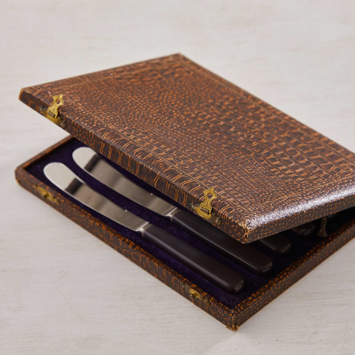 VINTAGE BOXED SET of BAKELITE SPREADERS