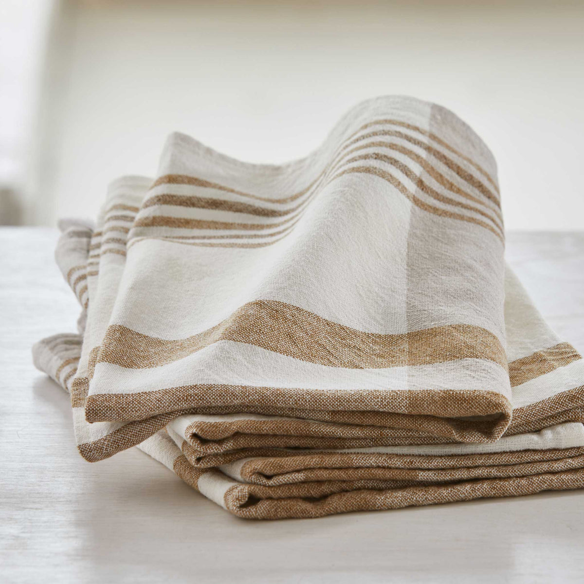 NATURAL PLAID KITCHEN CLOTH