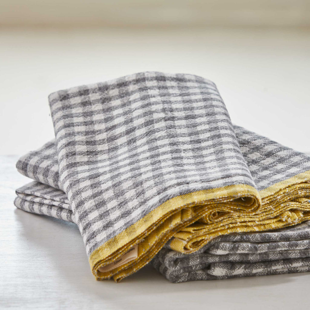 GINGHAM LINEN KITCHEN TOWEL
