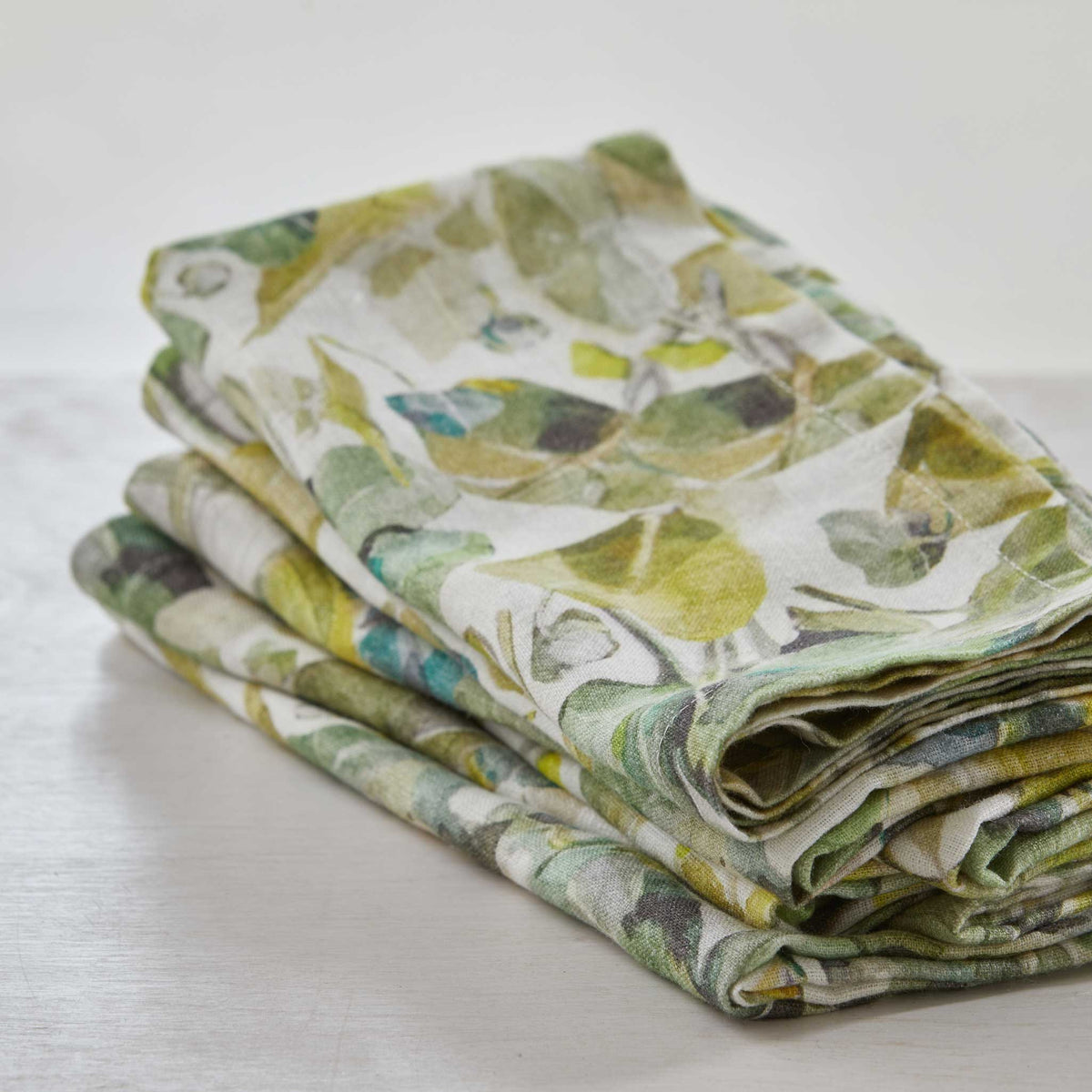 PRINTED LOTUS LINEN NAPKIN