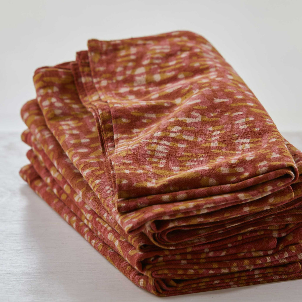 RUSTIC BLOCK-PRINTED COTTON NAPKIN