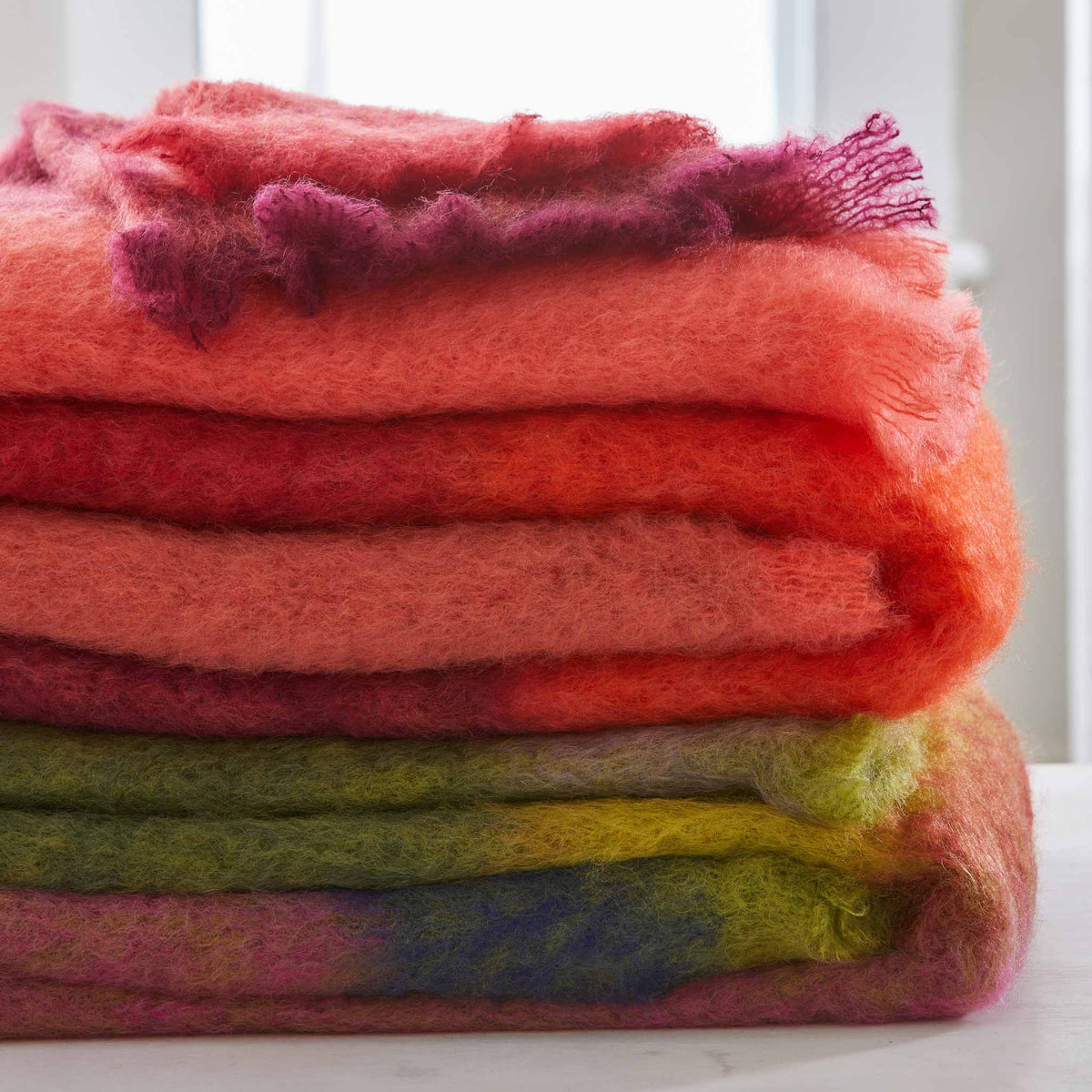 HAND-LOOMED MOHAIR THROWS