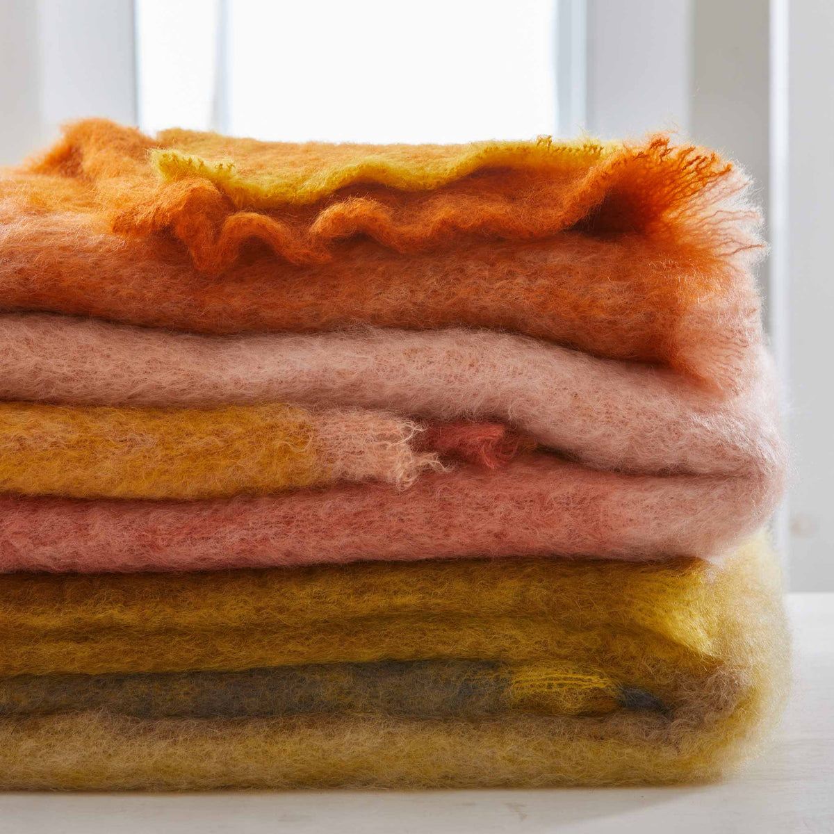 HAND-LOOMED MOHAIR THROWS