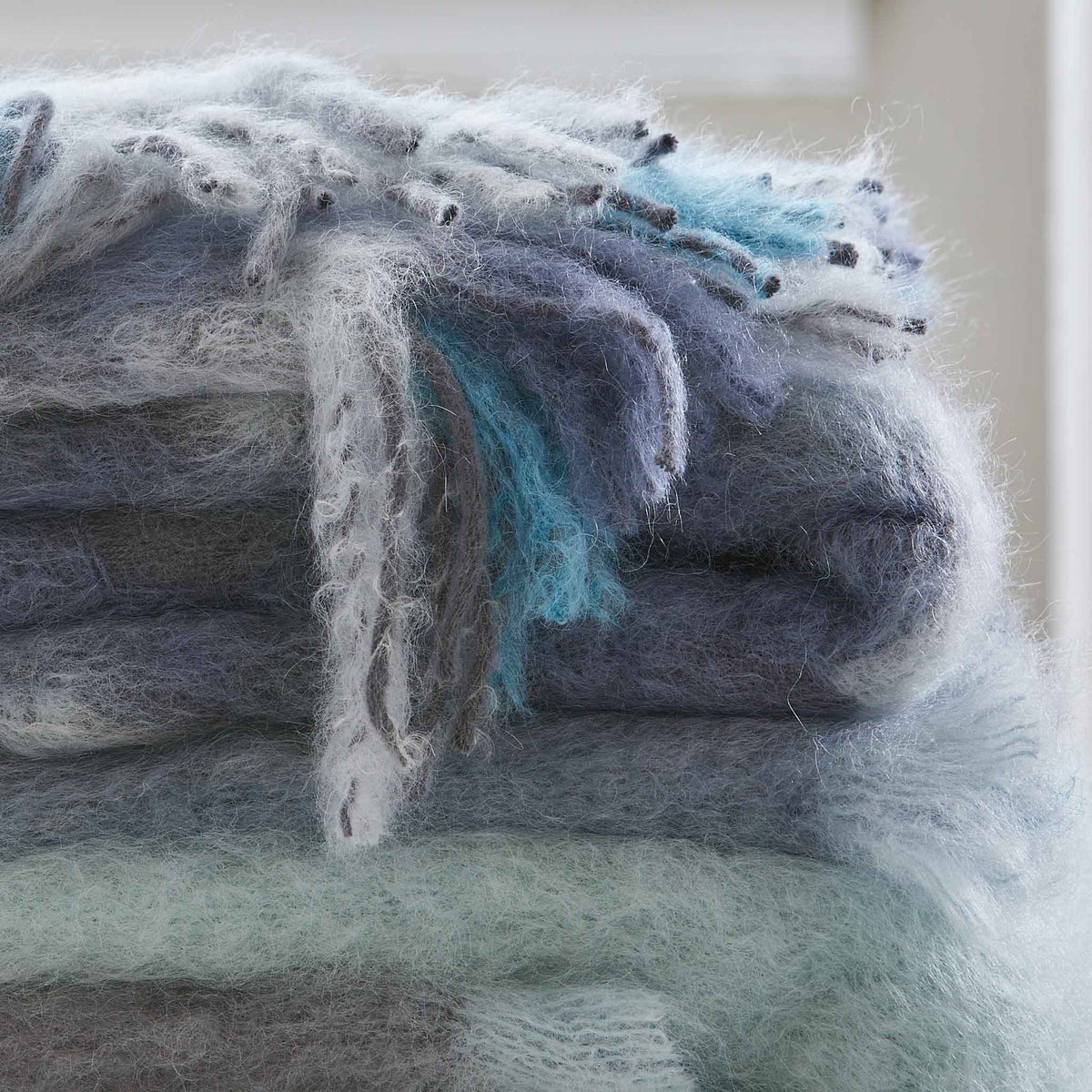 HAND-LOOMED MOHAIR THROWS