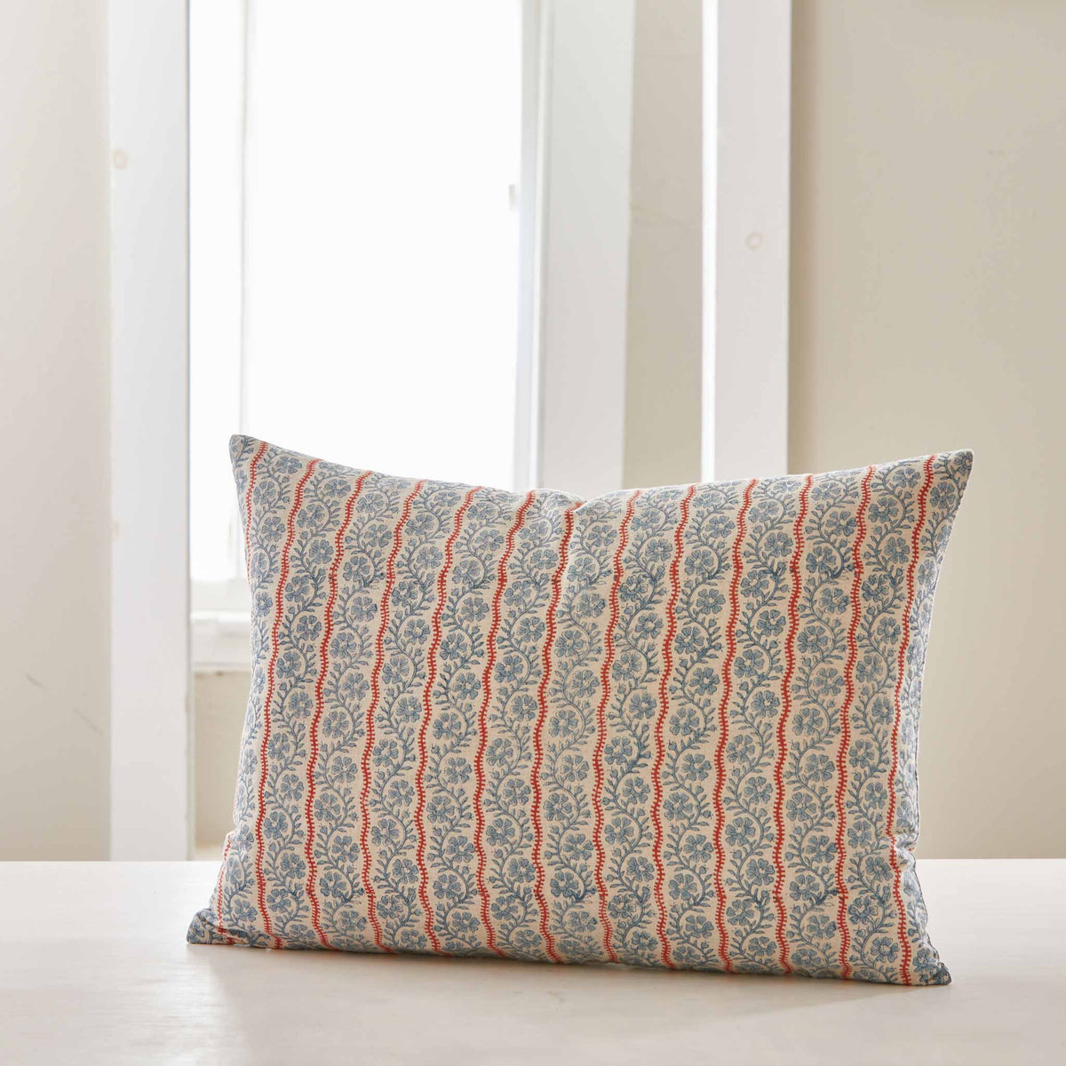BLOCK-PRINTED LINEN PILLOWS