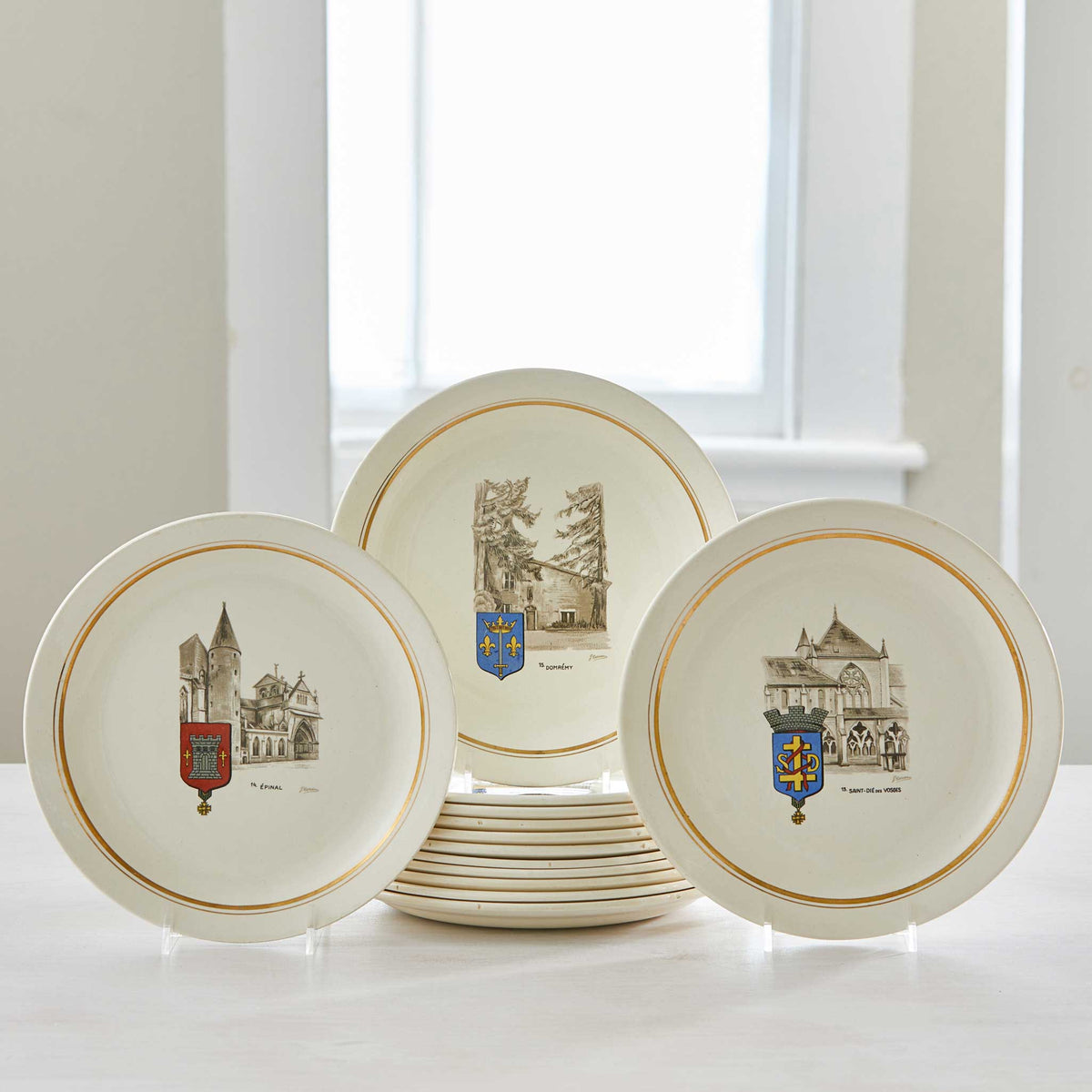 VINTAGE FRENCH VILLAGE PLATES