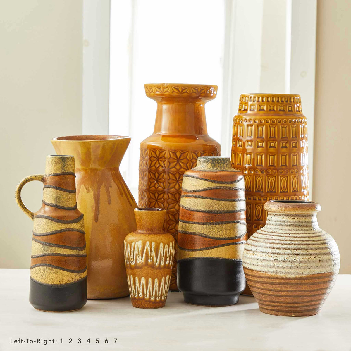 VINTAGE STUDIO POTTERY VESSELS and VASES