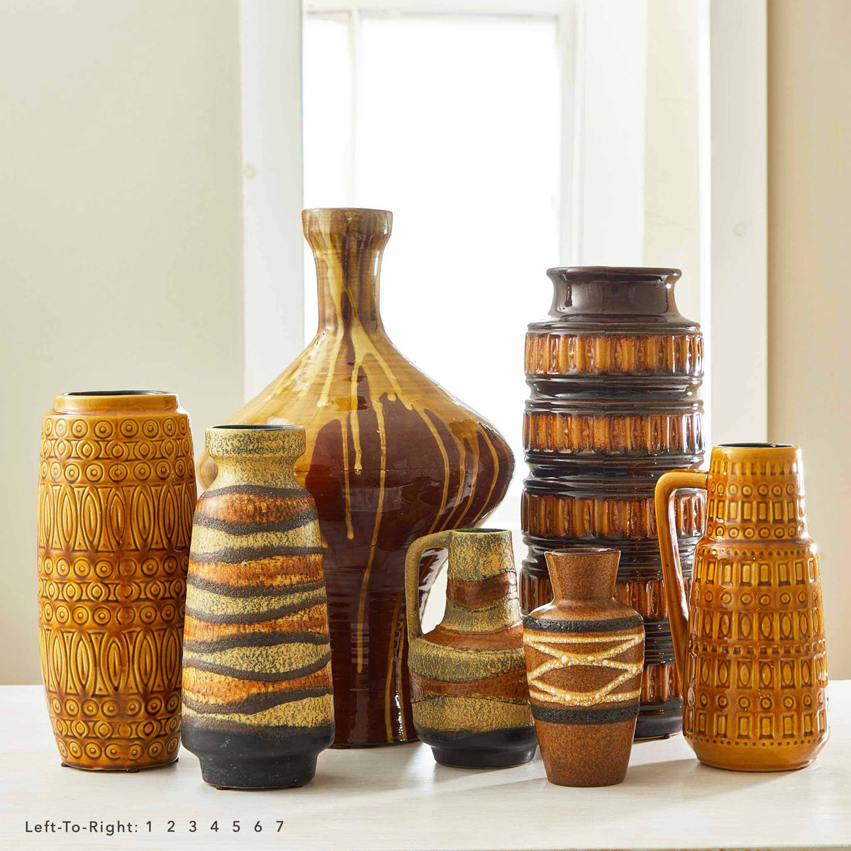 VINTAGE STUDIO POTTERY VESSELS and VASES