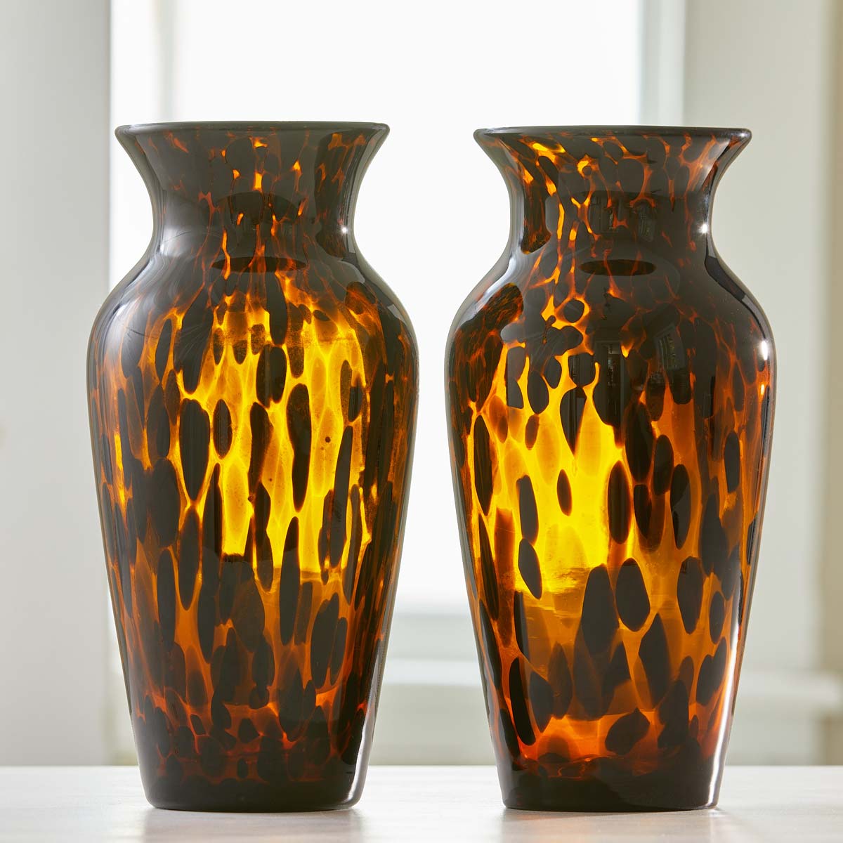 VINTAGE TORTOISE VASES