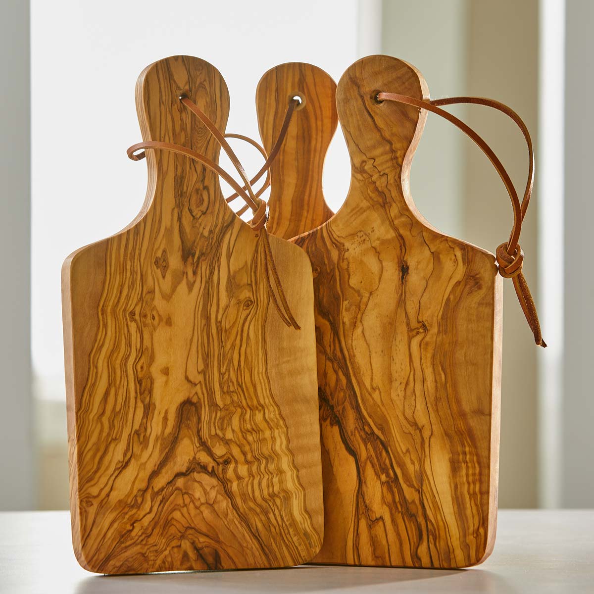 OLIVE WOOD PADDLE BOARD