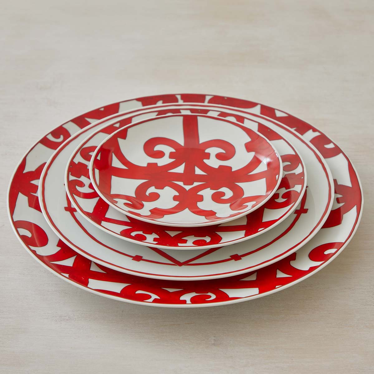 HERMES BALCON du GUADALQUIVIR DINNERWARE - SERVICE for 8