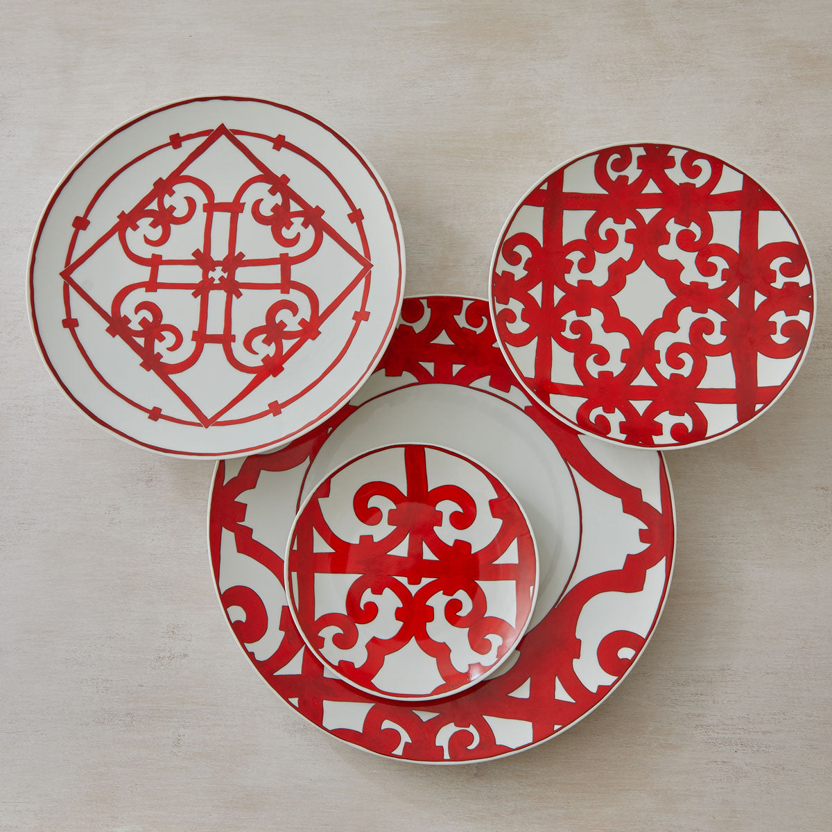 HERMES BALCON du GUADALQUIVIR DINNERWARE - SERVICE for 8