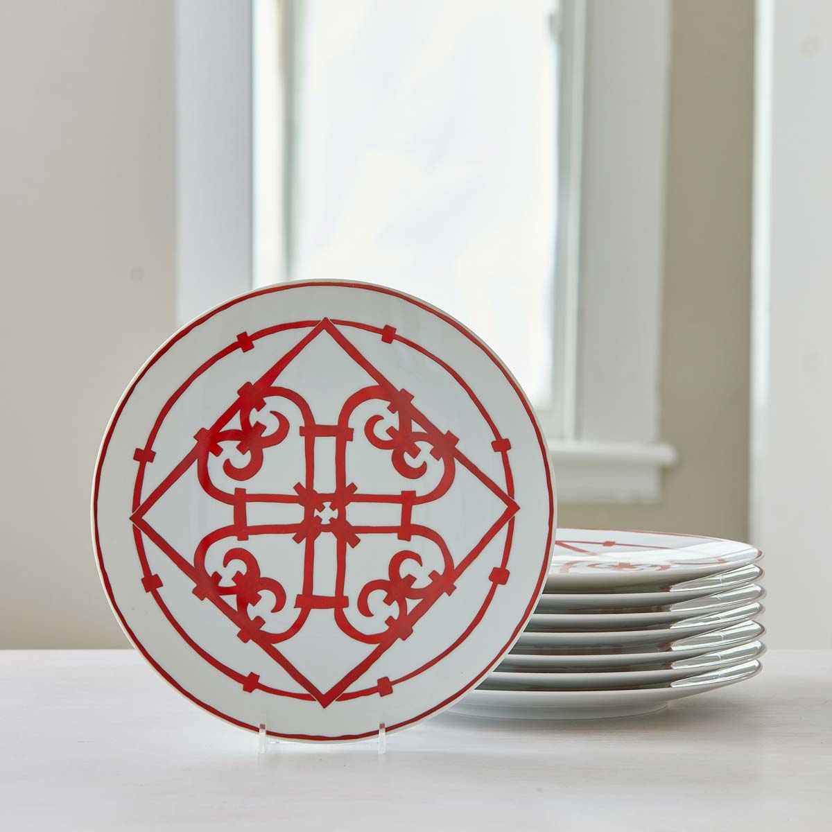 HERMES BALCON du GUADALQUIVIR DINNERWARE - SERVICE for 8