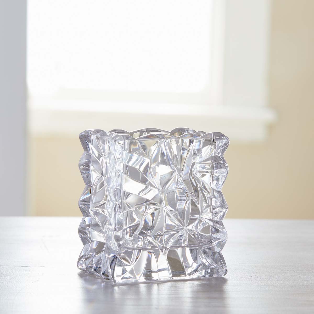 ROSENTHAL CRYSTAL BAG VASE/VOTIVE HOLDER