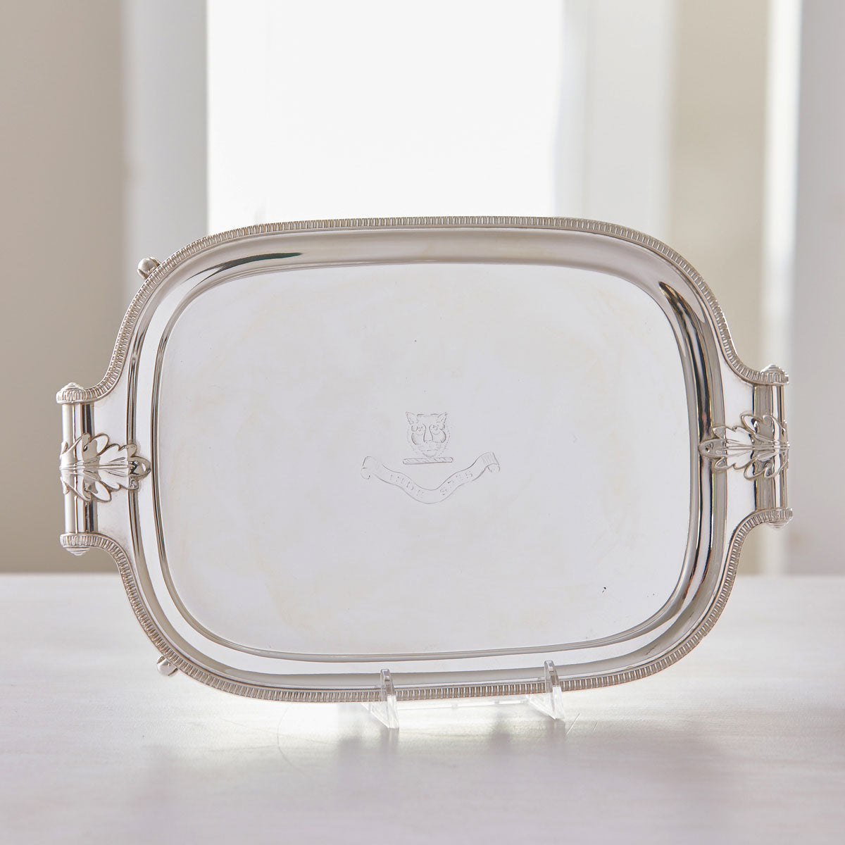 HOTEL SILVER FOOTED TRAY