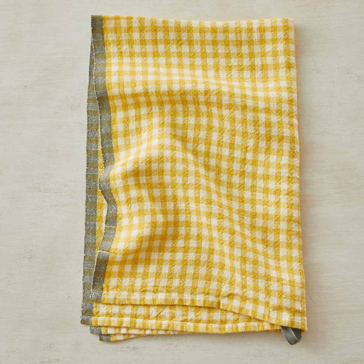 GINGHAM LINEN KITCHEN TOWEL