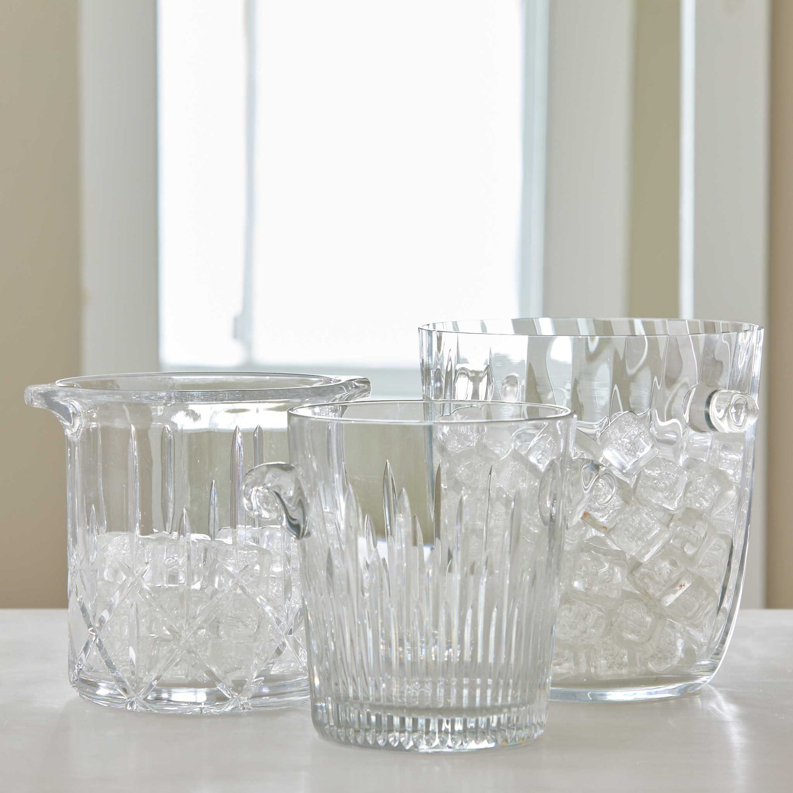 Ruffle Glass Tumbler, Set of 4