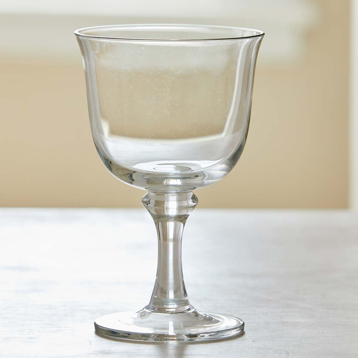 VINTAGE LARGE CLEAR GOBLETS