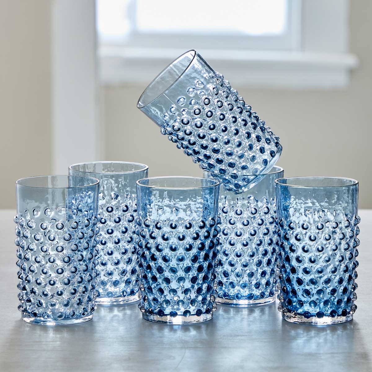 HOBNAIL PITCHER &amp; TUMBLERS