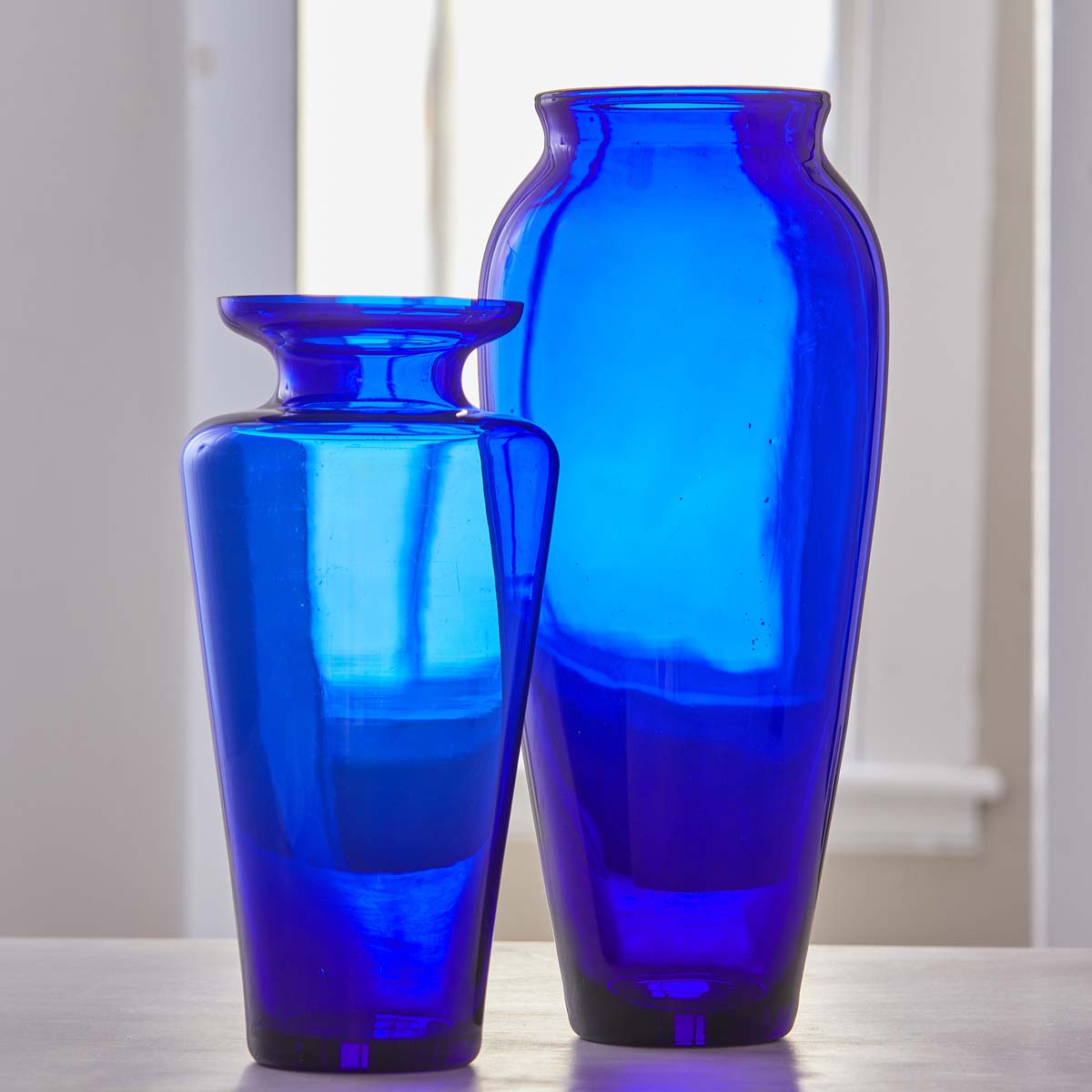 VINTAGE COBALT VASES