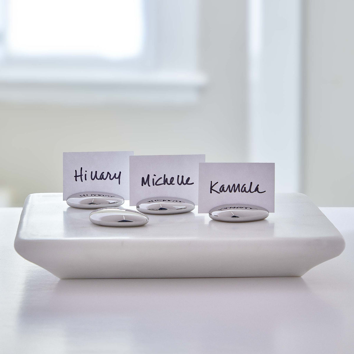 GEORG JENSEN PLACE CARD HOLDERS - SET of 4