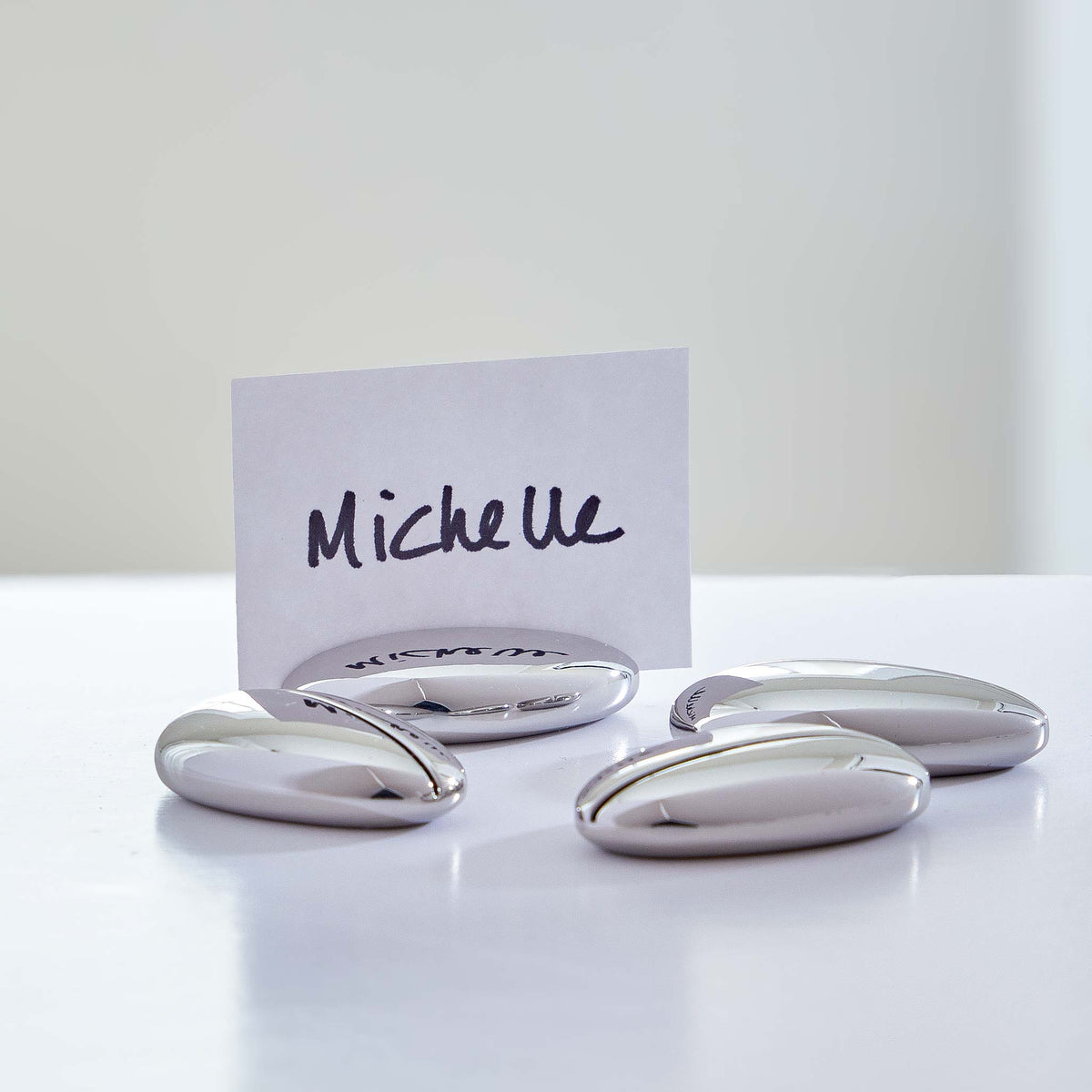 GEORG JENSEN PLACE CARD HOLDERS - SET of 4