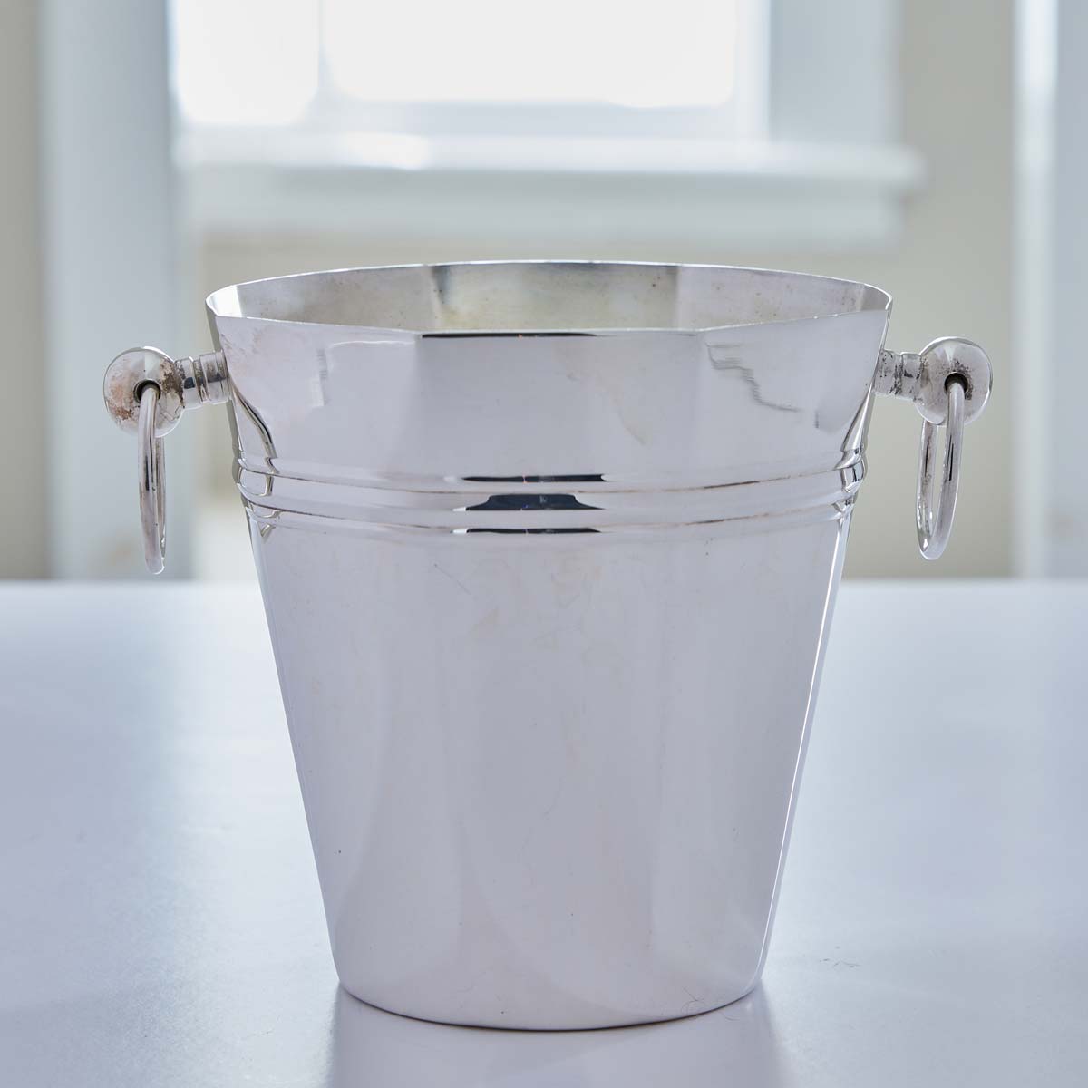 VINTAGE HOTEL SILVER ICE PAILS