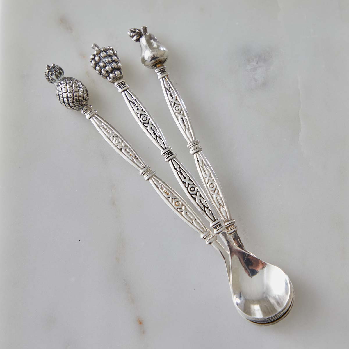 VINTAGE SILVER PLATE CONDIMENT SPOONS