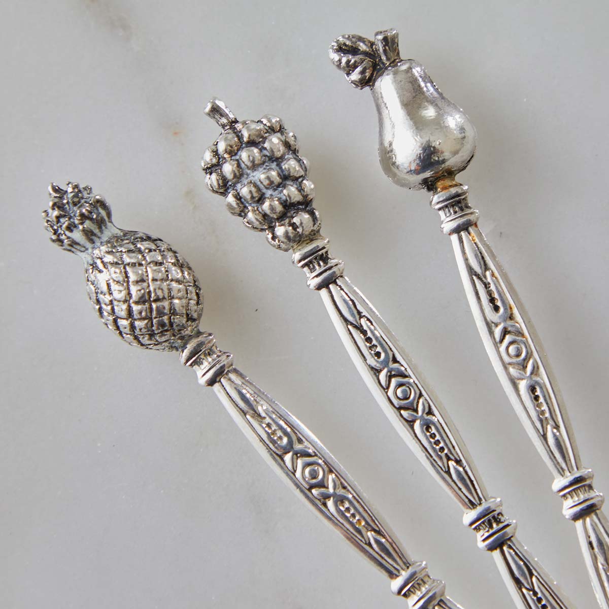 VINTAGE SILVER PLATE CONDIMENT SPOONS