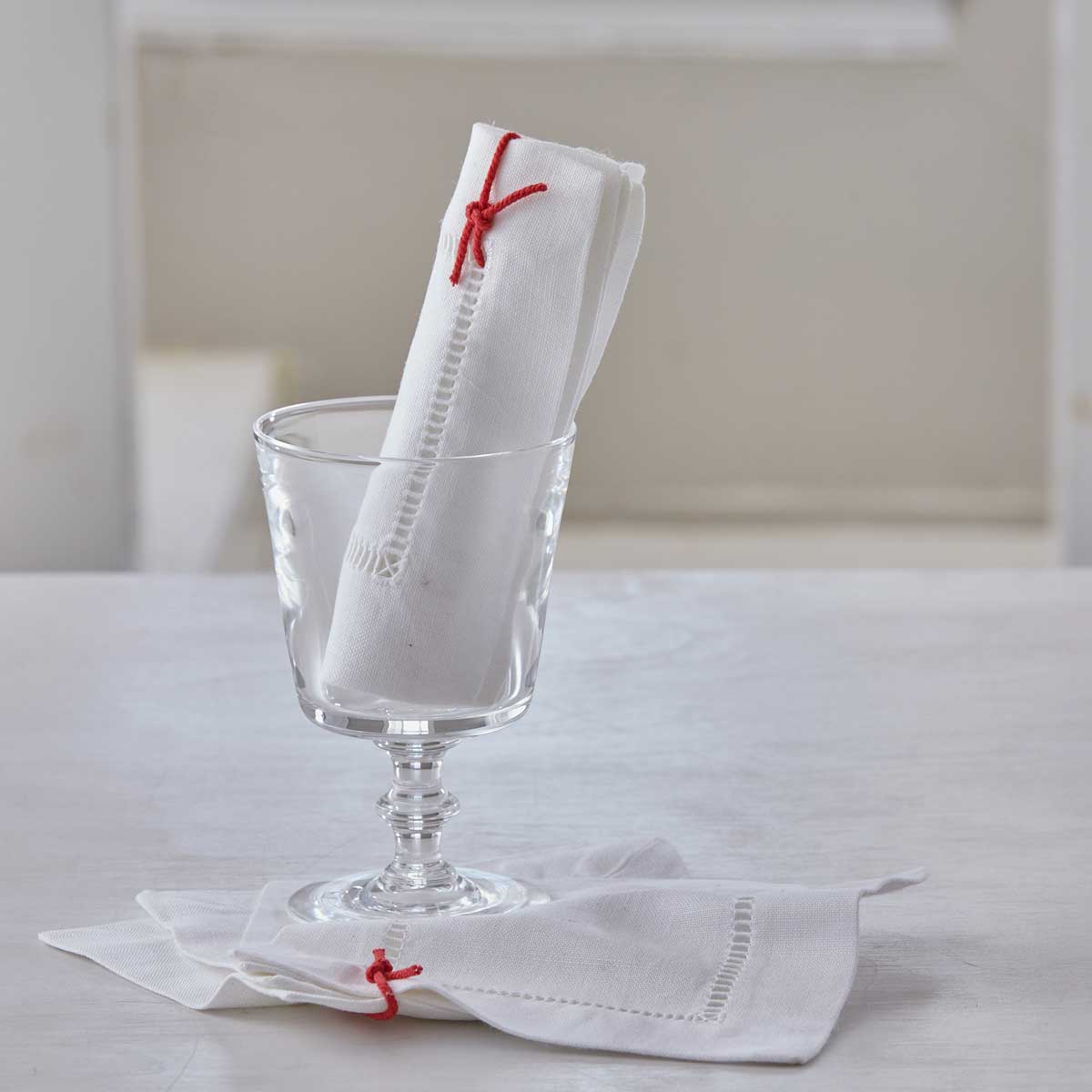 LIBECO LINEN COCKTAIL NAPKINS - SET of 4