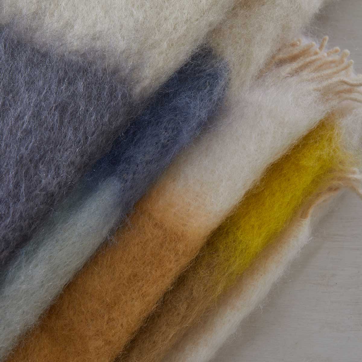 HAND-LOOMED MOHAIR THROWS