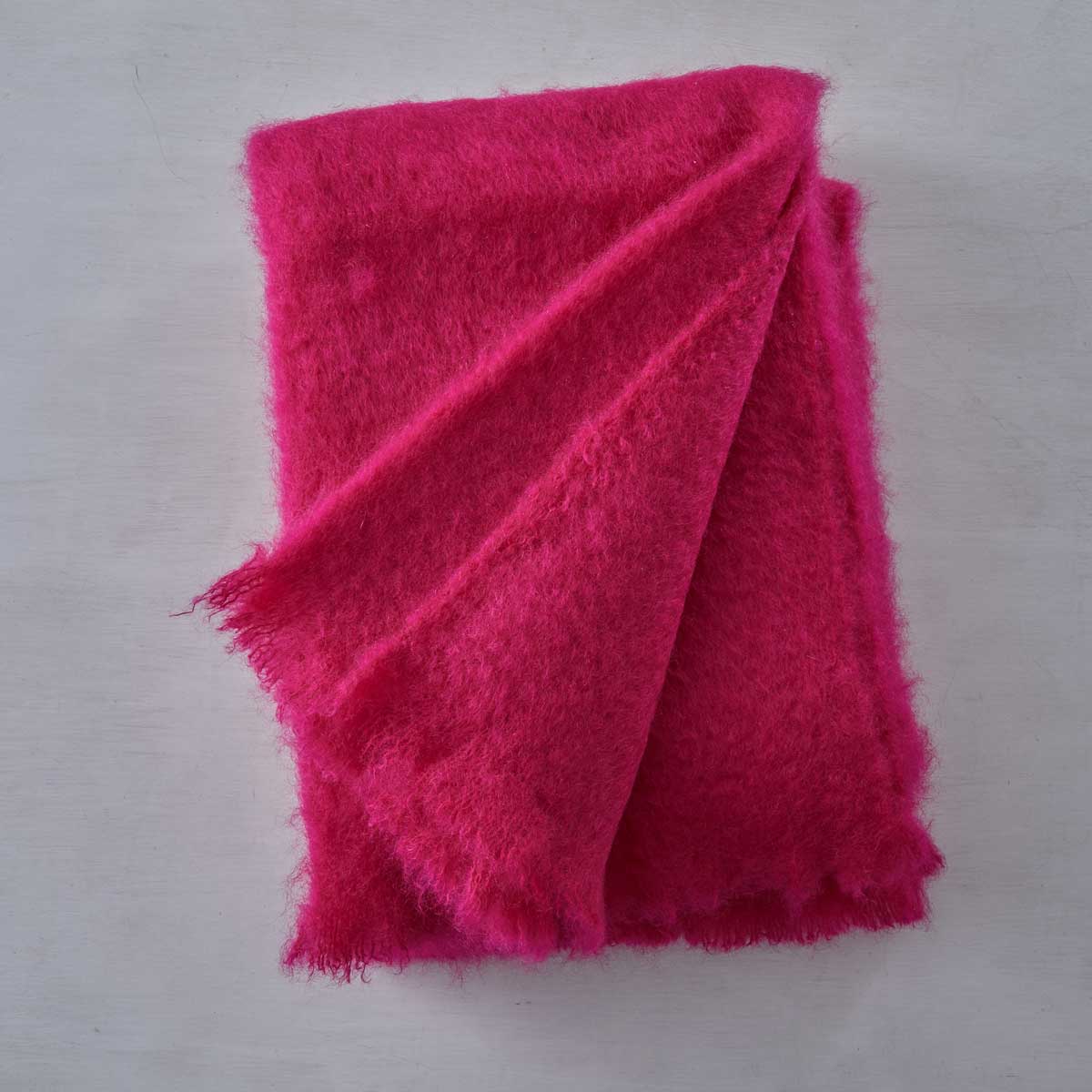 HAND-LOOMED MOHAIR THROW