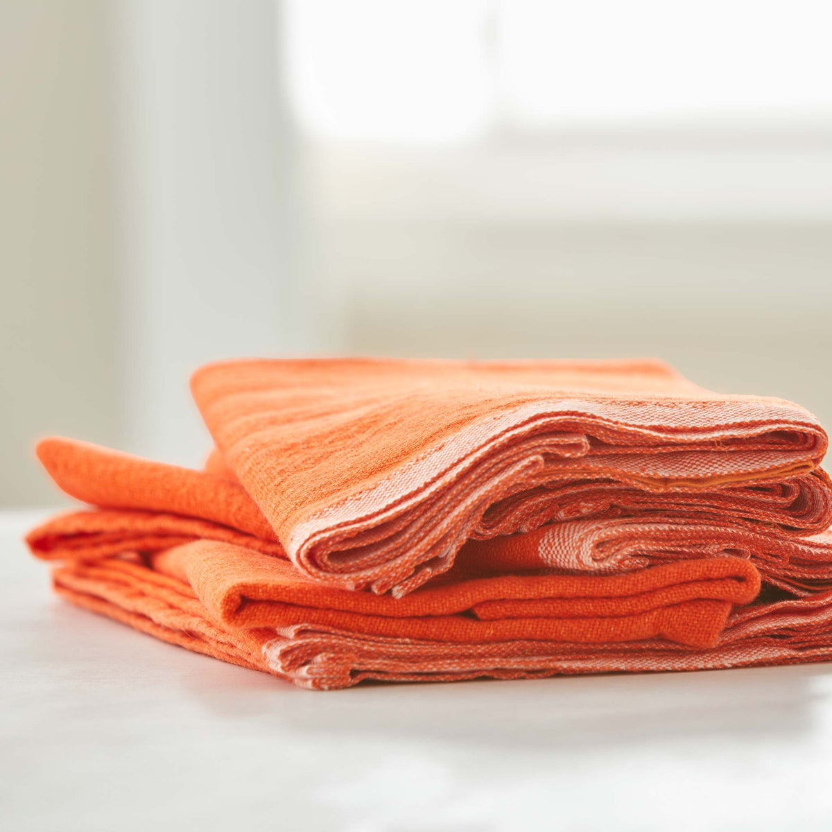 GUTSY ORANGE LINEN KITCHEN TOWEL