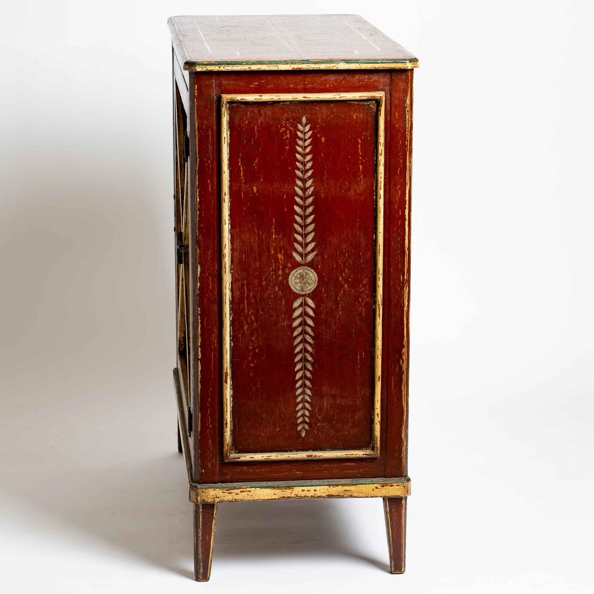 Red cabinet with star medallion S1 F10