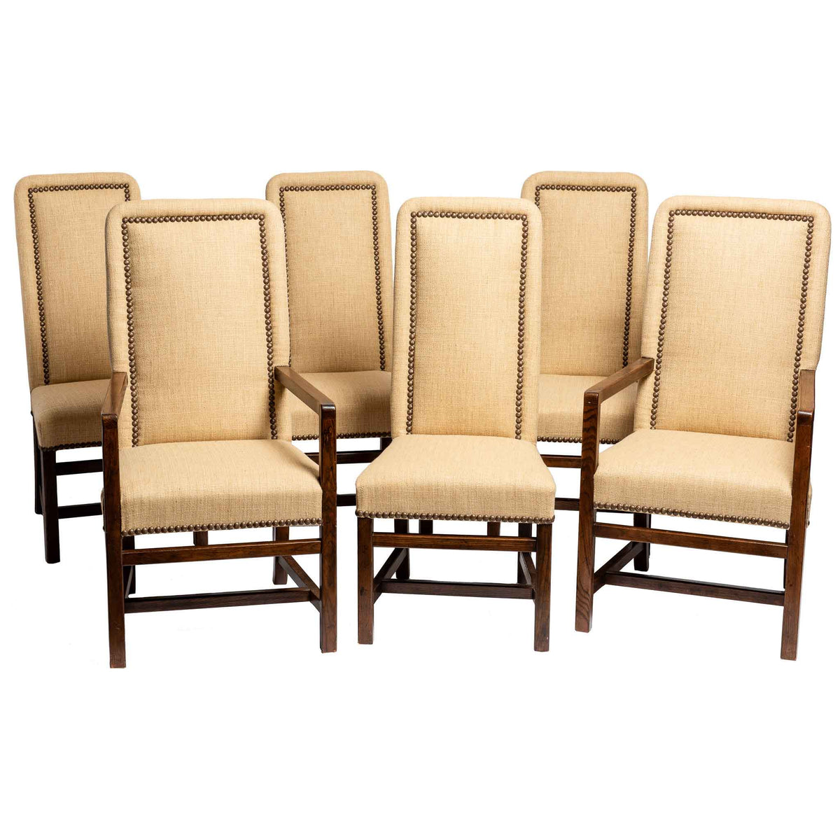 Set of four dining chairs and two armchairs S1 F25