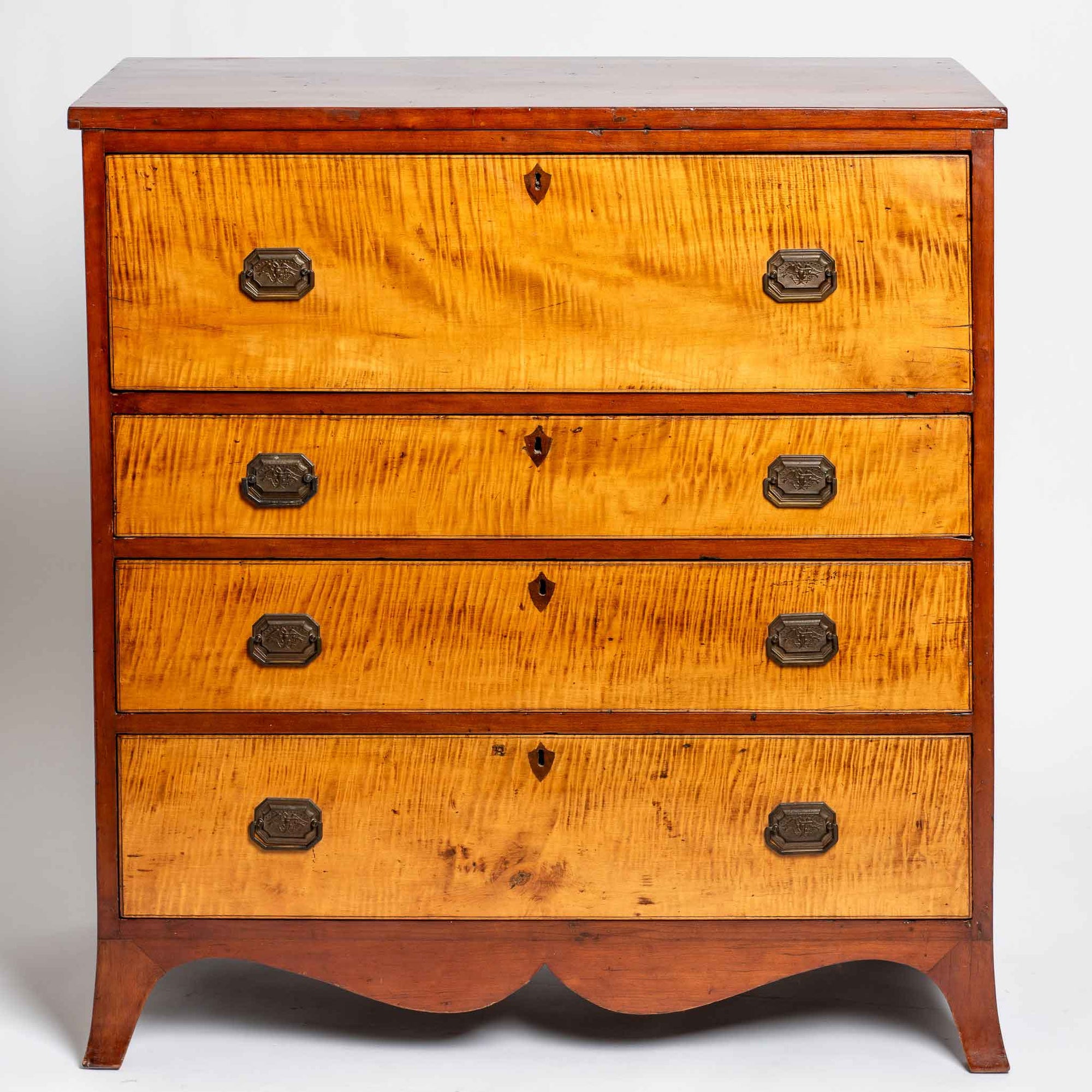 Tiger maple chest of drawers S1 F14