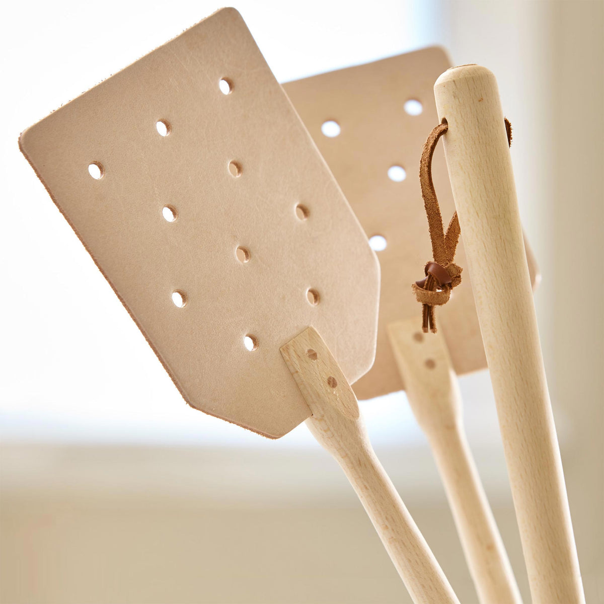 LEATHER FLY SWATTER