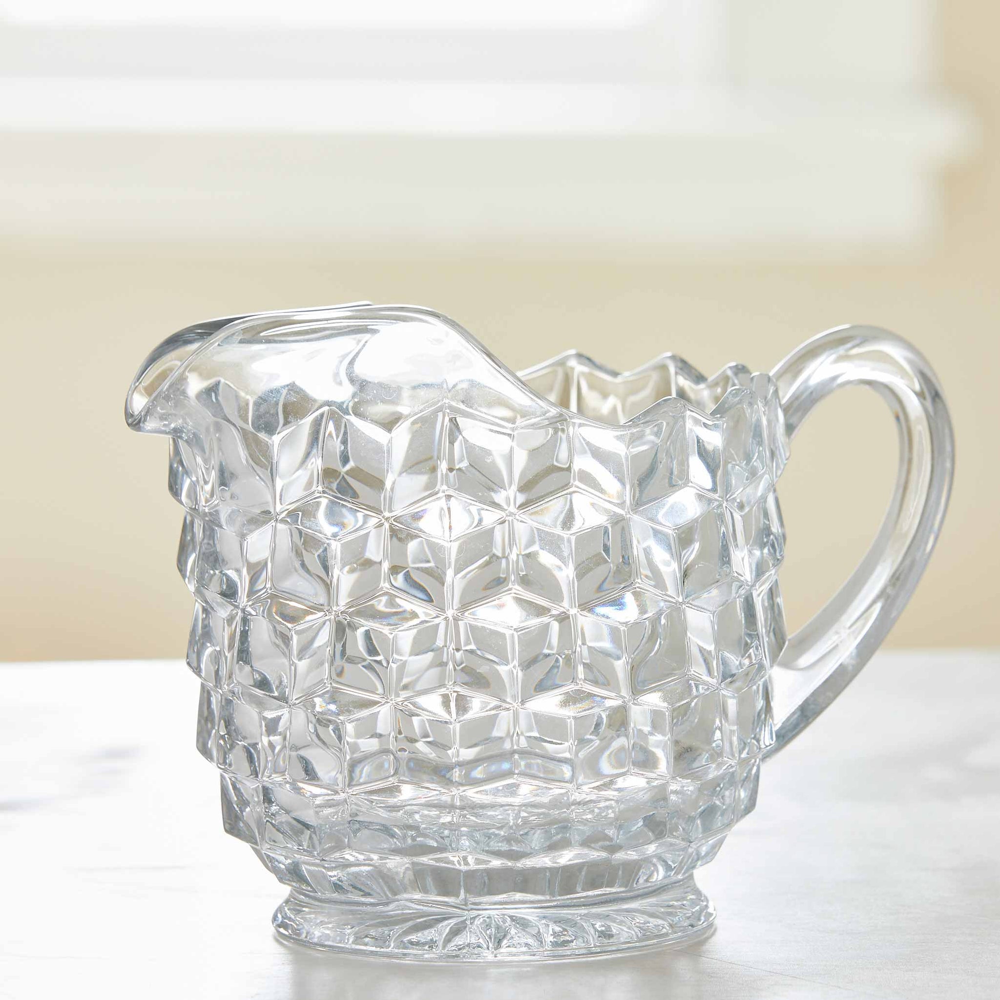 Vintage Small Glass Pitcher Auction