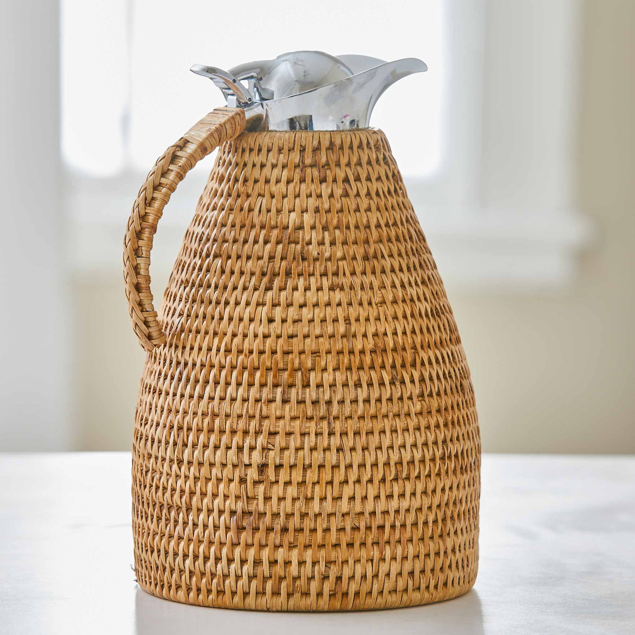 RATTAN THERMOS CARAFE - Privet House Supply
