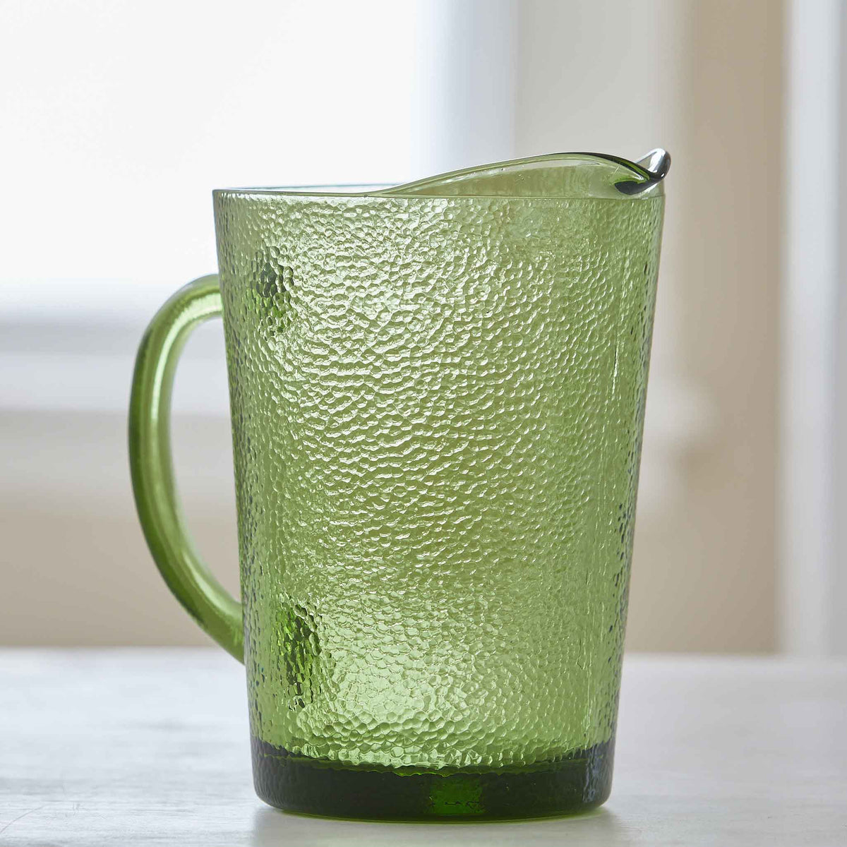 VINTAGE GREEN GLASS PITCHERS